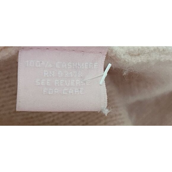 The Cashmere Project 2-ply Cashmere Turtleneck Pale Pink Sweater - Picture 8 of 8